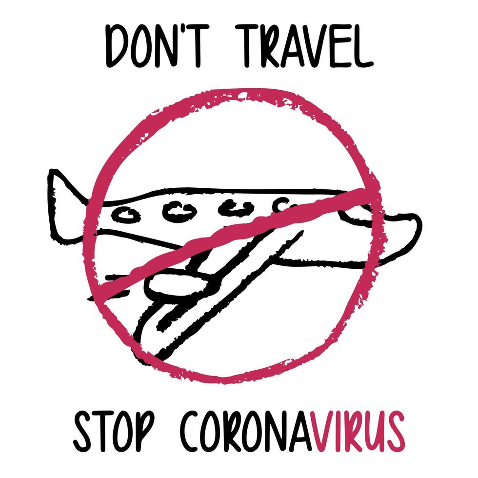 Coronavirus. Vector illustration of the problem of coronavirus