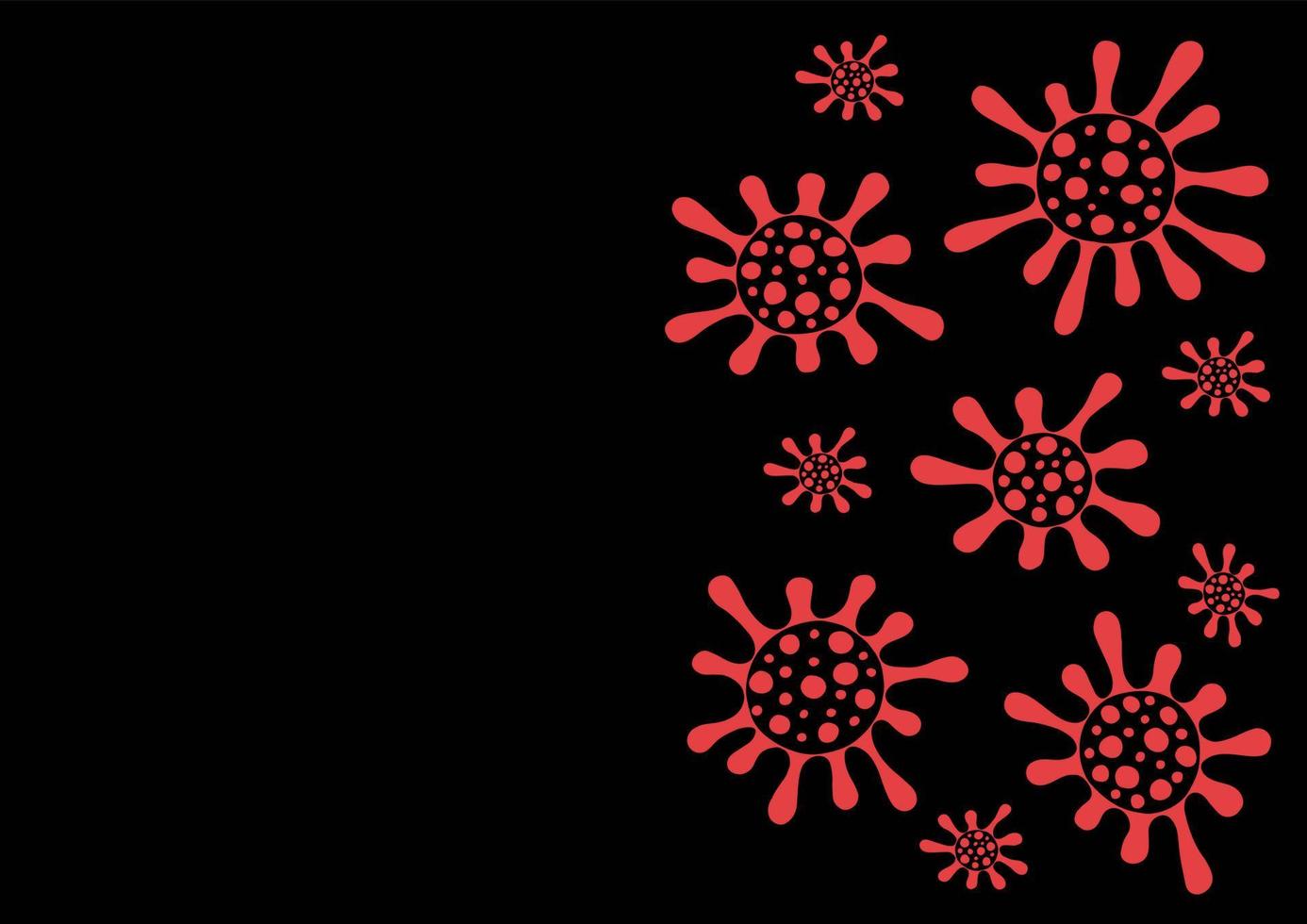 Coronavirus. Vector illustration of the problem of coronavirus