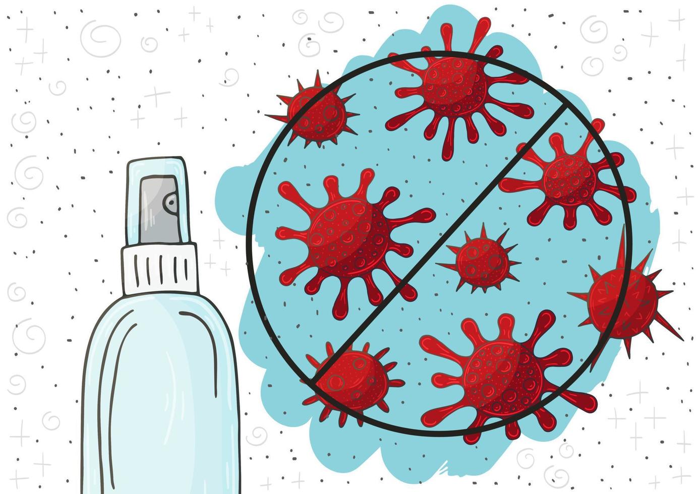 protección contra el coronavirus. lucha contra el concepto de vector de coronavirus