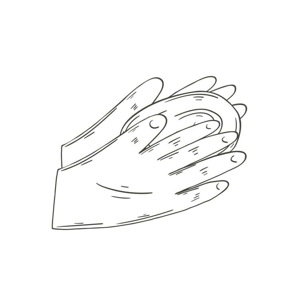 Vector icon in hand draw style. Image isolated on white background