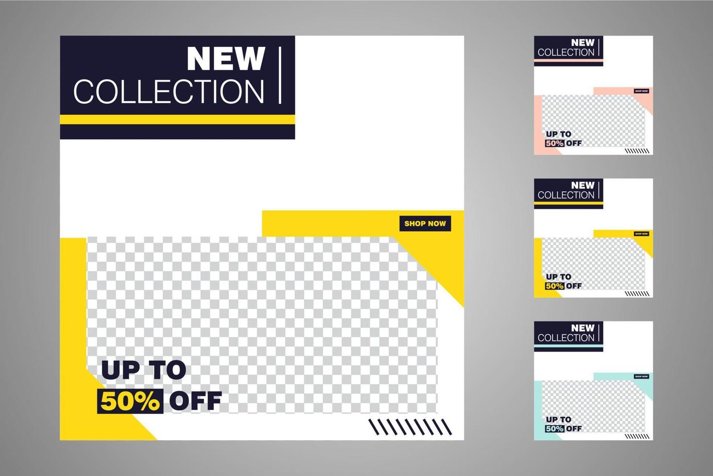 Suitable for social media posts templates and web or internet ads. vector