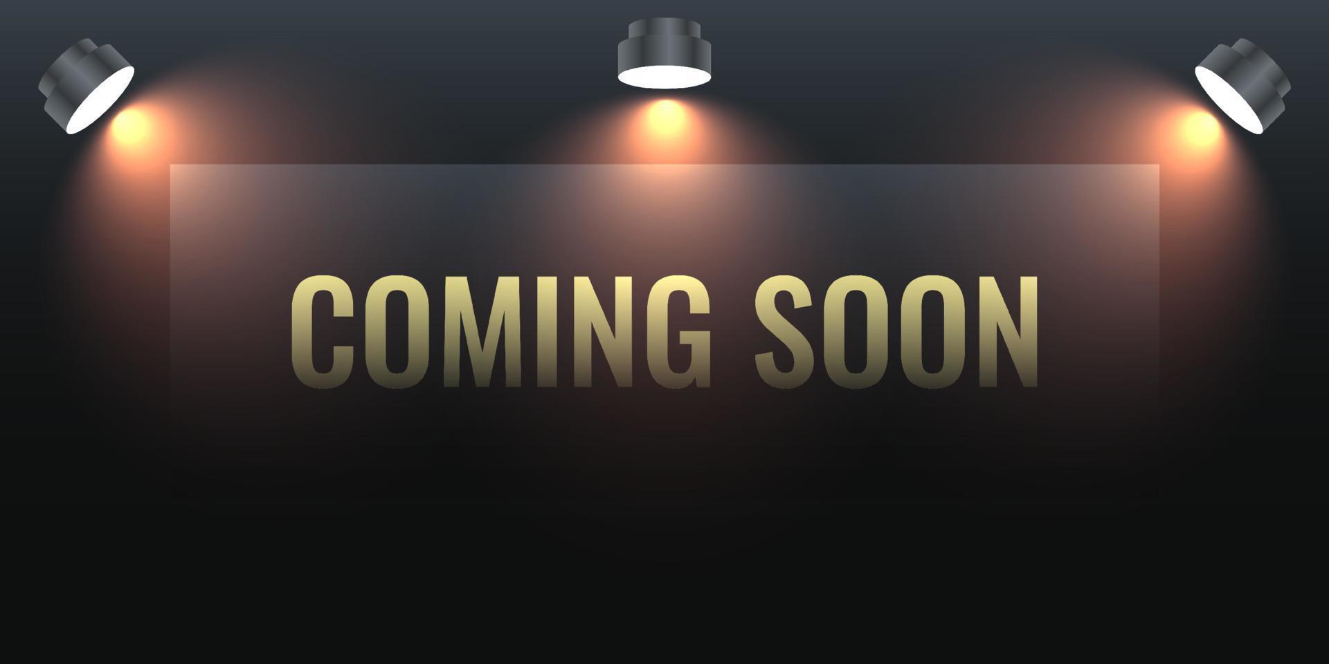 Coming soon background illustration template design vector