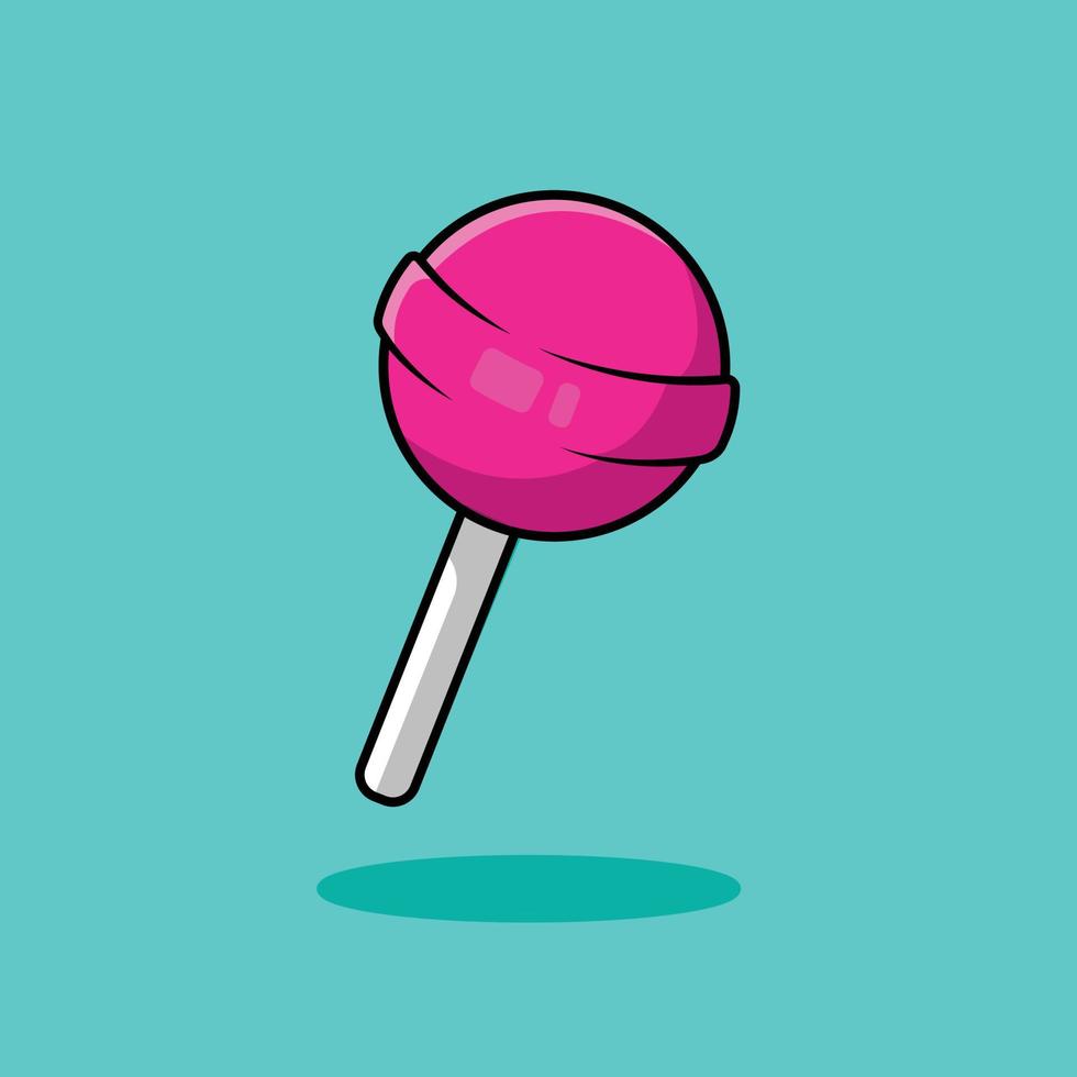 ilustración de caramelo de piruleta vector