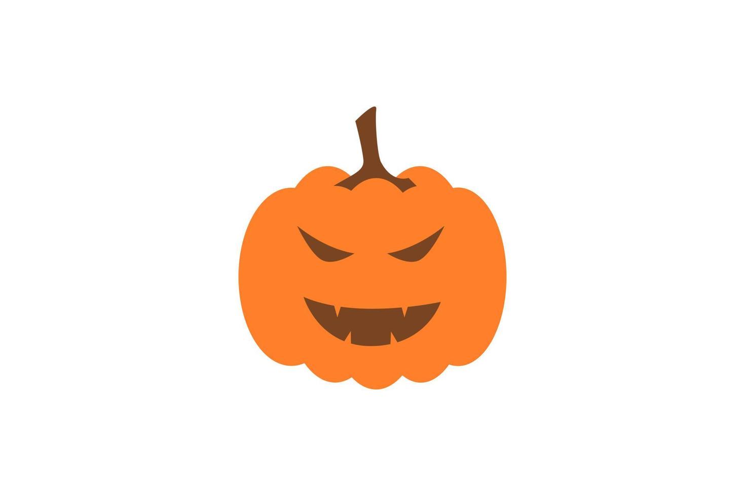 Icono de calabaza de Halloween firmar ilustración plana sobre fondo blanco.  3582986 Vector en Vecteezy