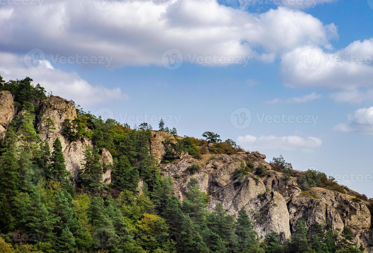 Rural Caucasus mountain landscape photo