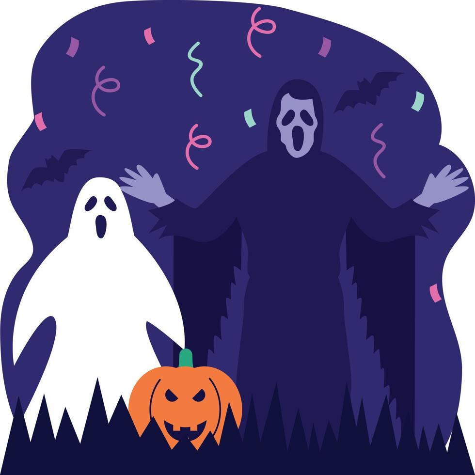 halloween party illustration vector