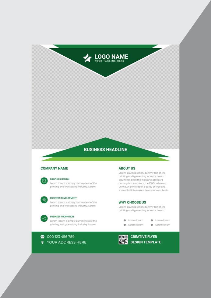 Professional creative modern business flyer design template vector