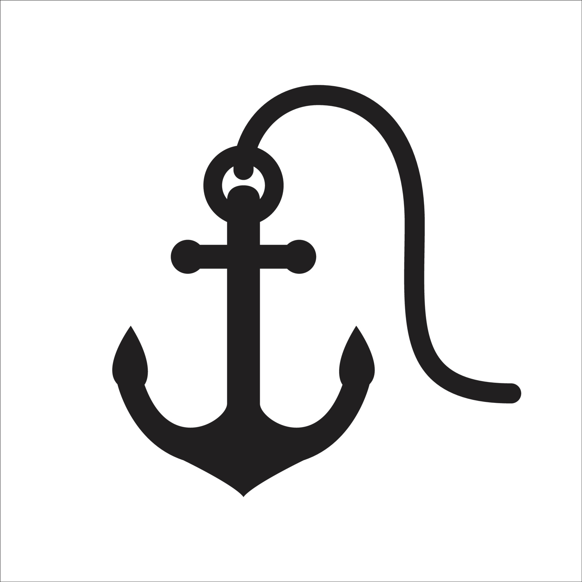 Icon for anchor vector 3584034 Vector Art at Vecteezy