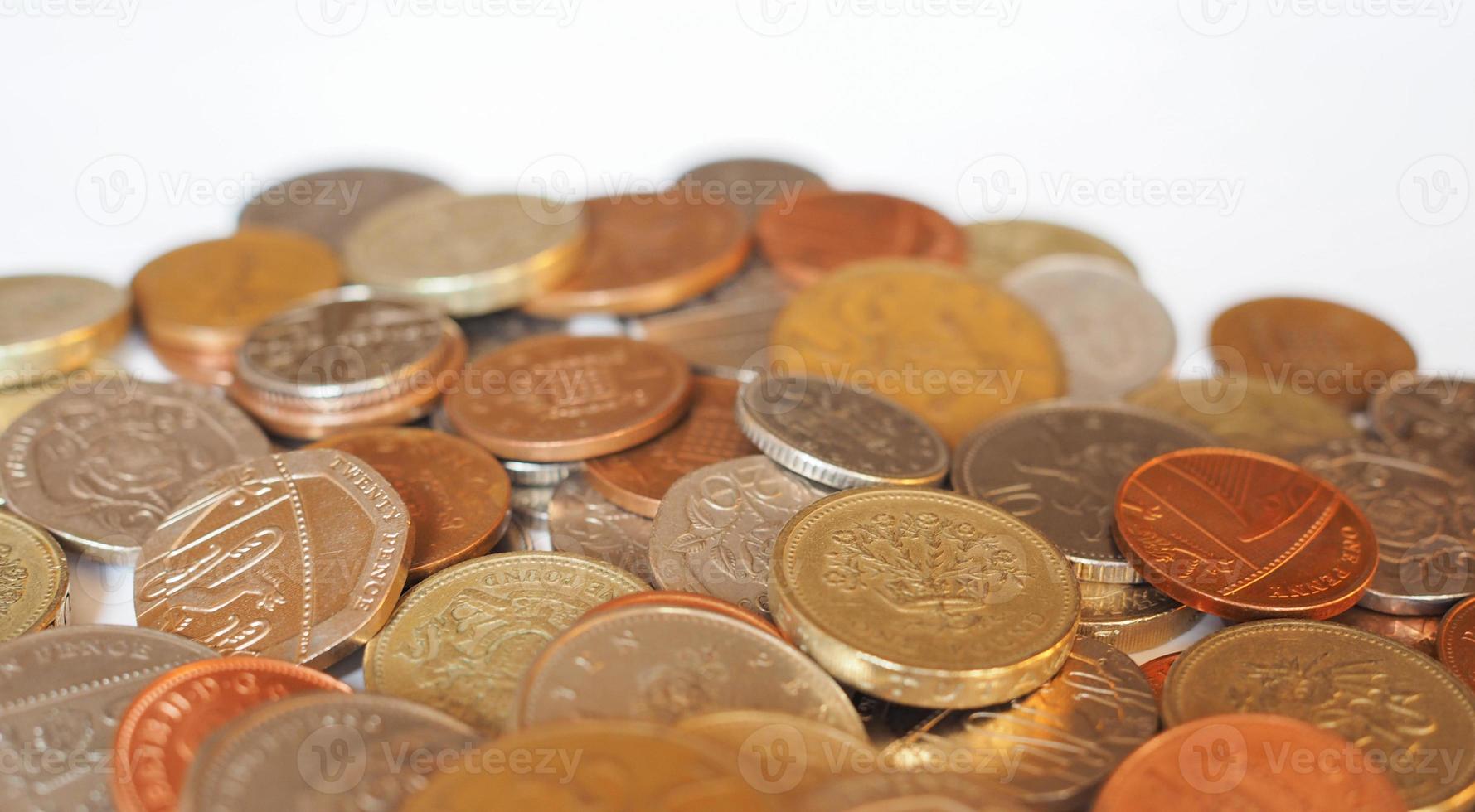 Pound coins, United Kingdom photo