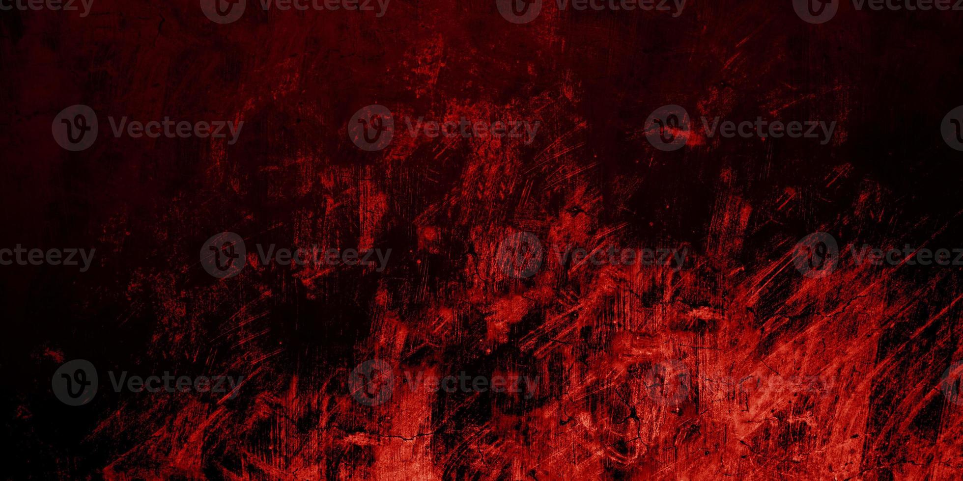 Red Scary background. Dark grunge red texture concrete photo