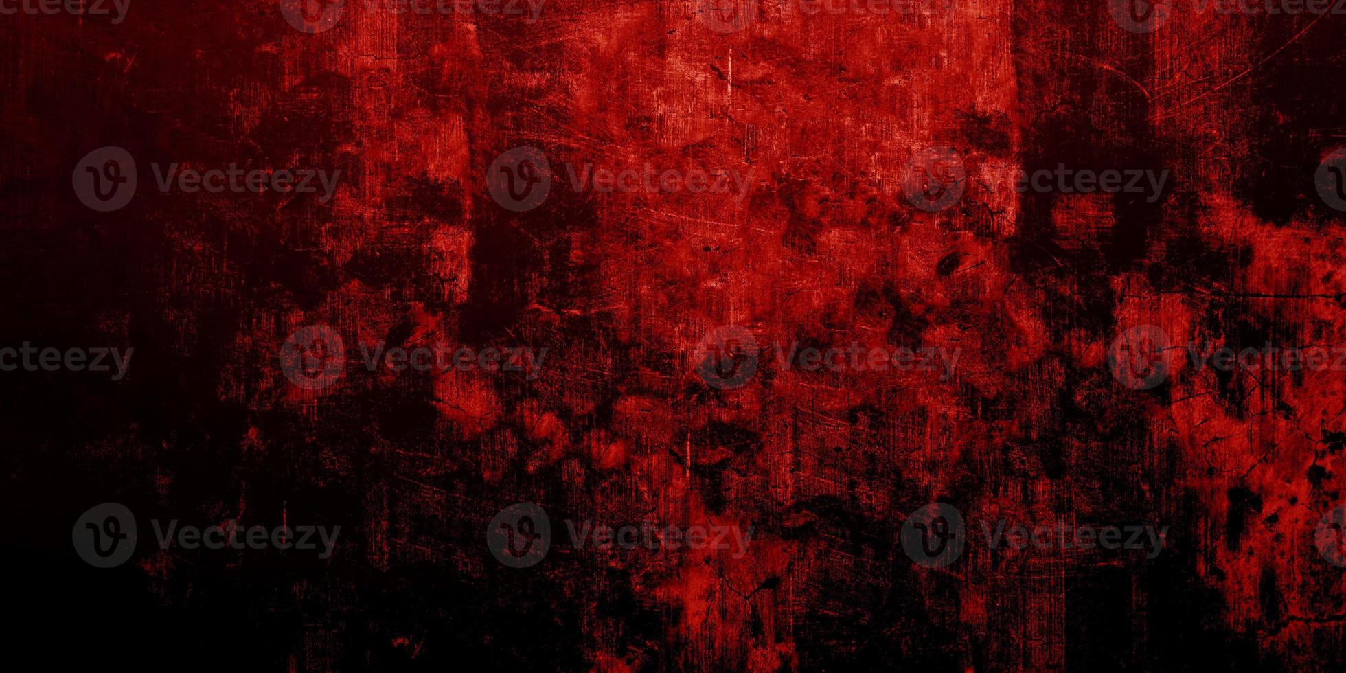 Red Scary background. Dark grunge red texture concrete photo