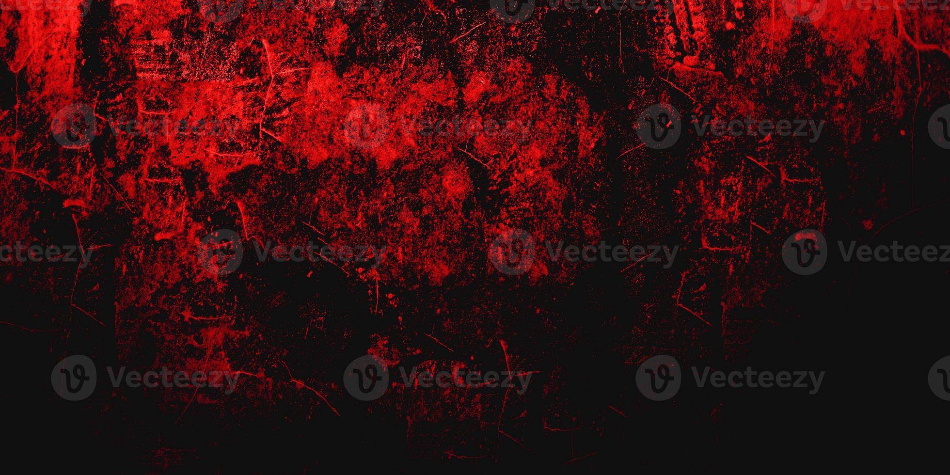 Red Scary background. Dark grunge red texture concrete photo