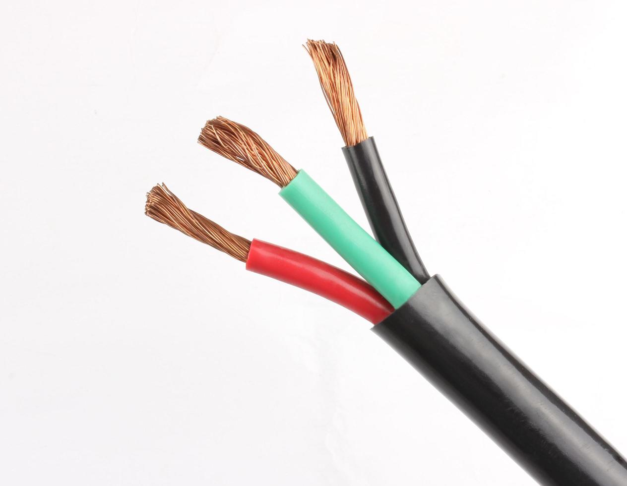 Closeup electric cable photo