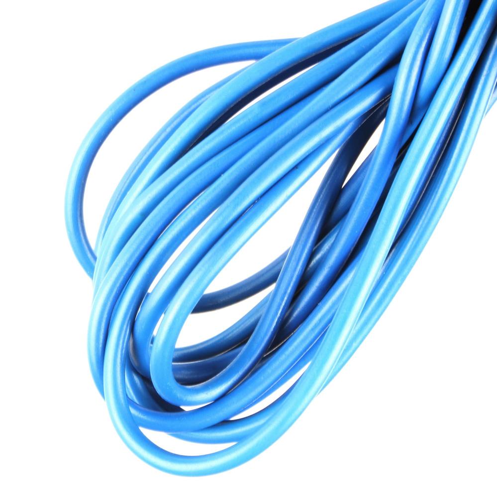Blue electrical cable photo