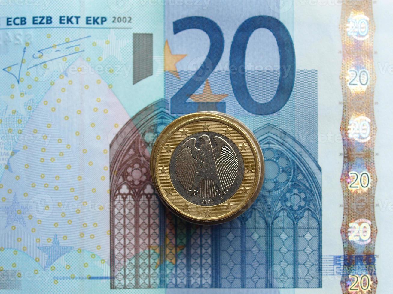 billetes de euro, unión europea foto