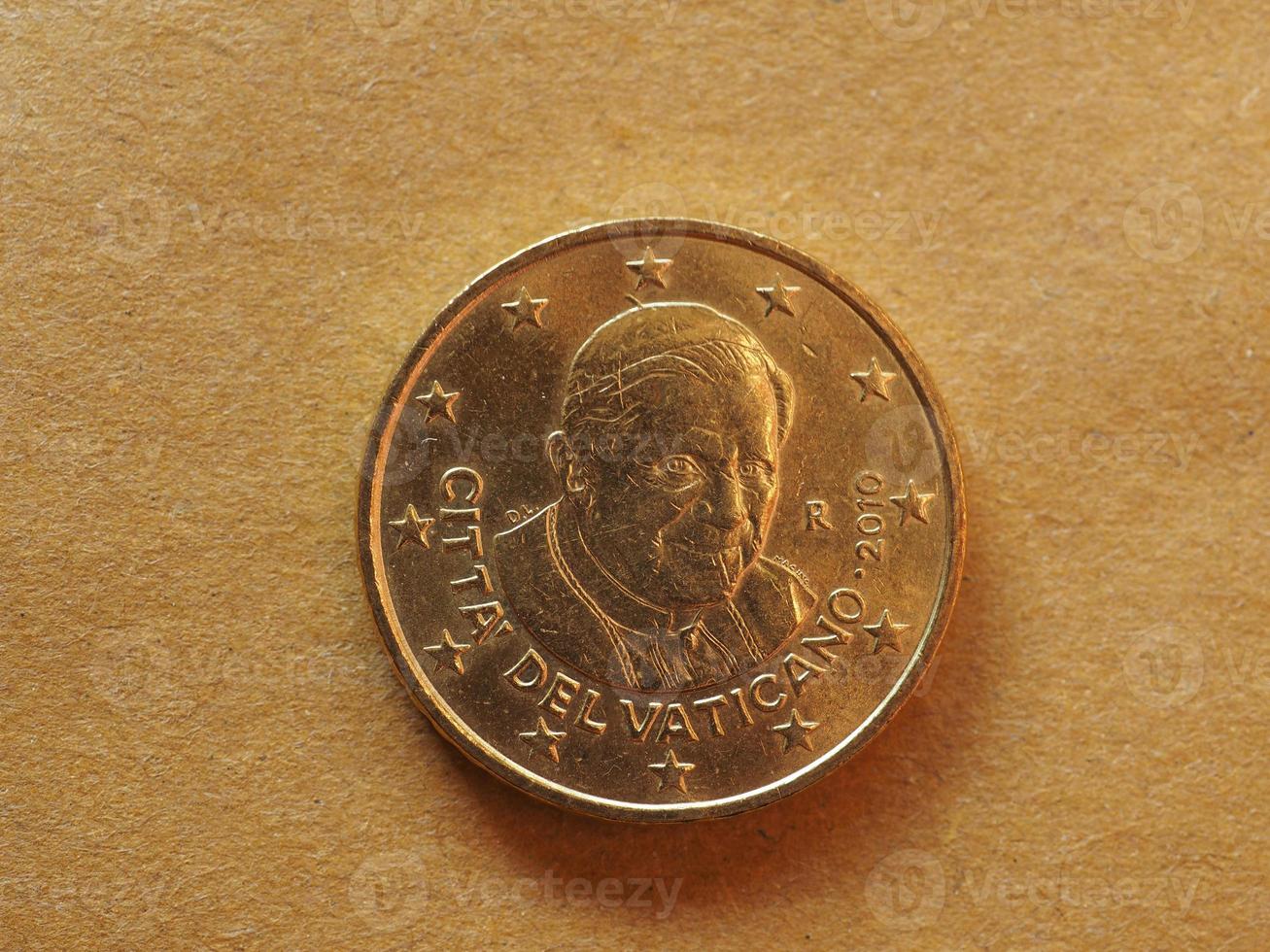 Moneda de 50 centavos, unión europea foto