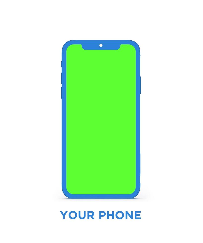 smartphone flat design template vector