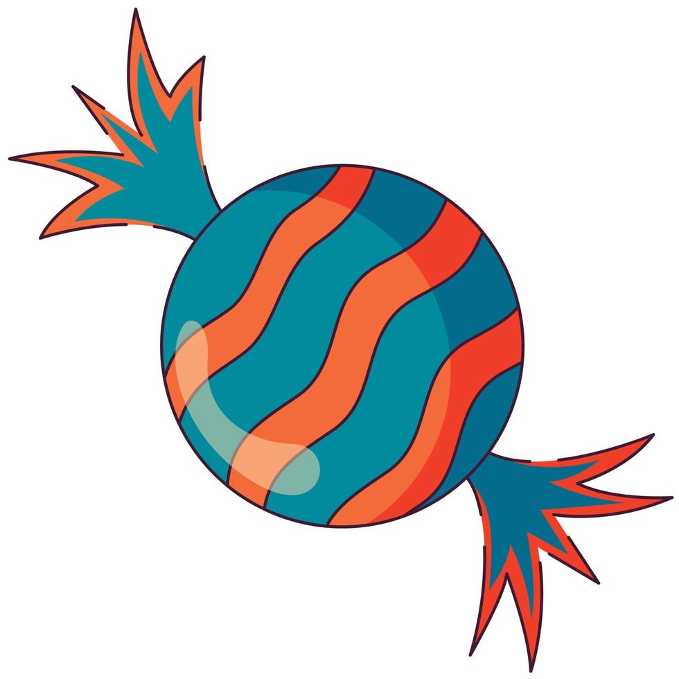 Sweet icon in a flat style, for halloween party or thanksgiving day vector