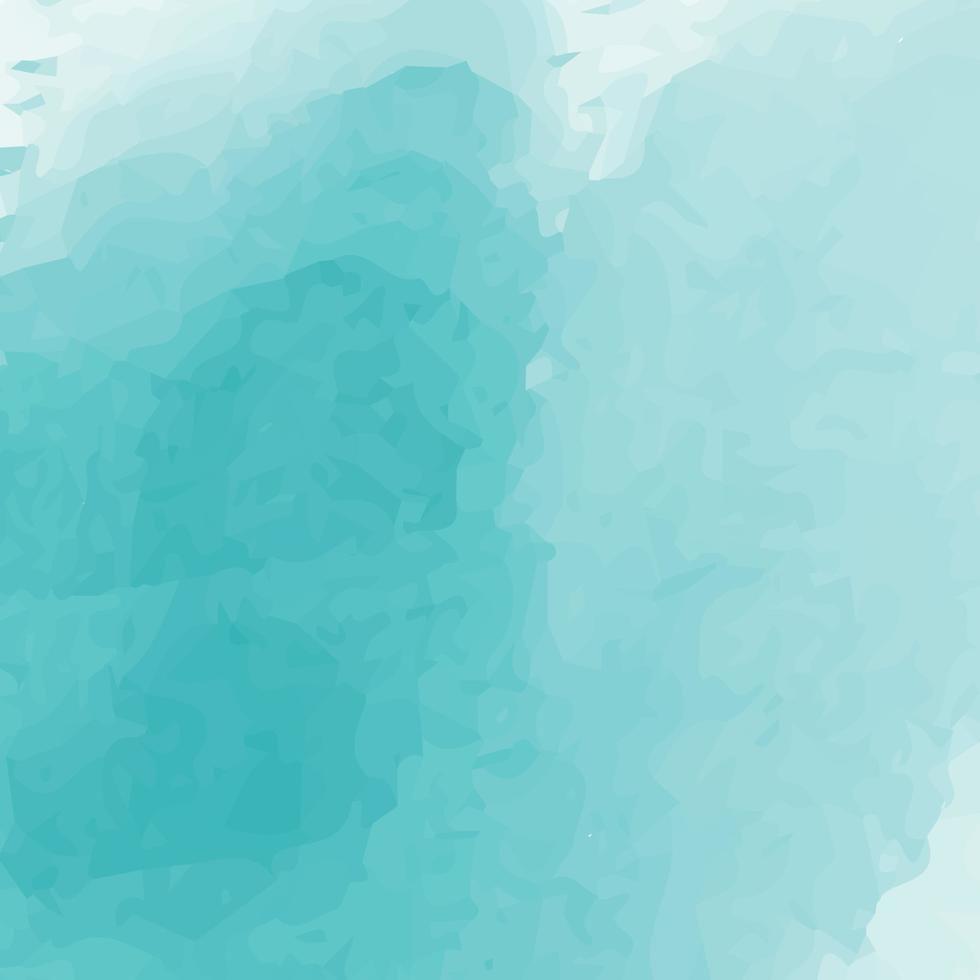 Fondo abstracto de acuarela pintada de azul claro realista - vector