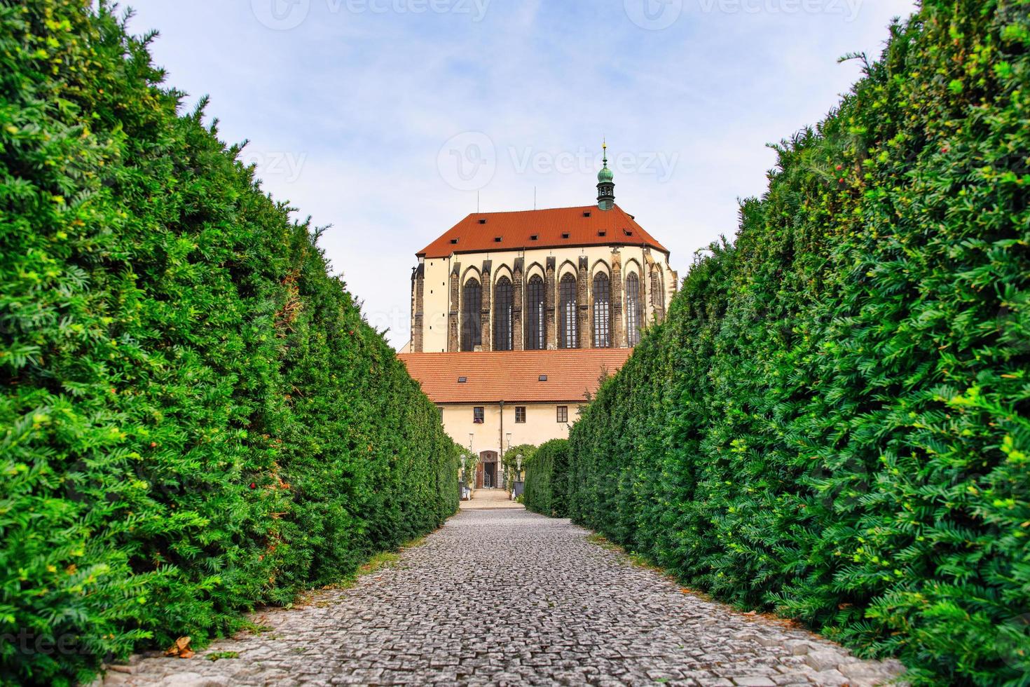 Suggestive view of the Church of the Virgin Mary of the Snow from the Garden of the Franciscans photo