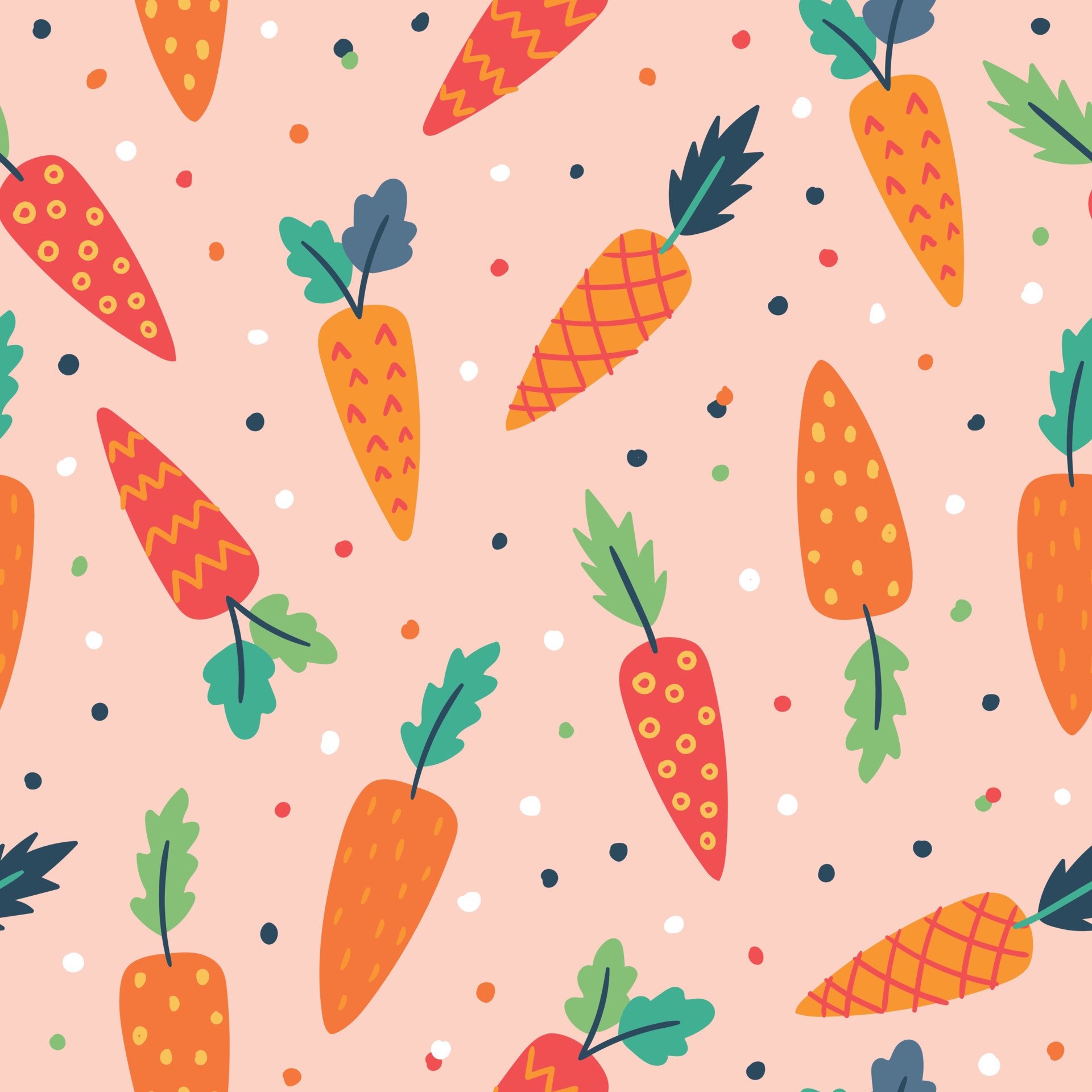 Carrot pattern. Carrot seamless pattern. Carrots background 3585764