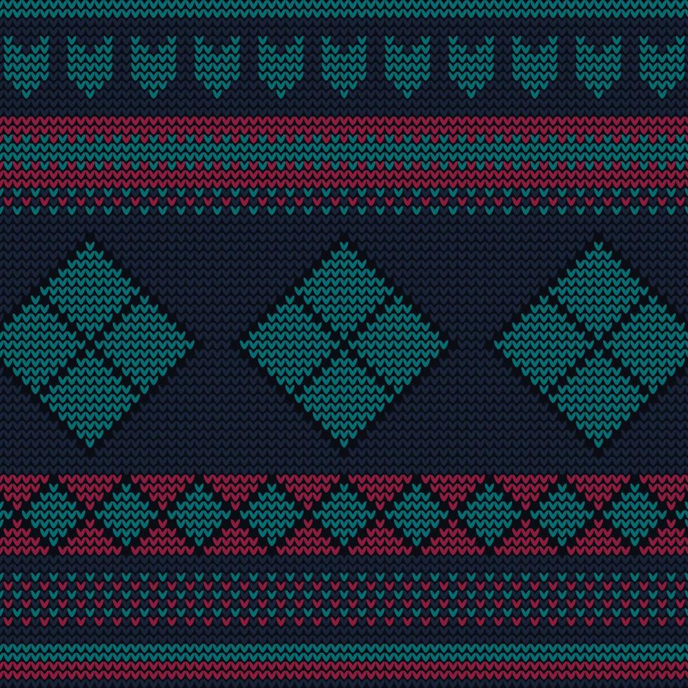 jumper seamless knitting pattern vector