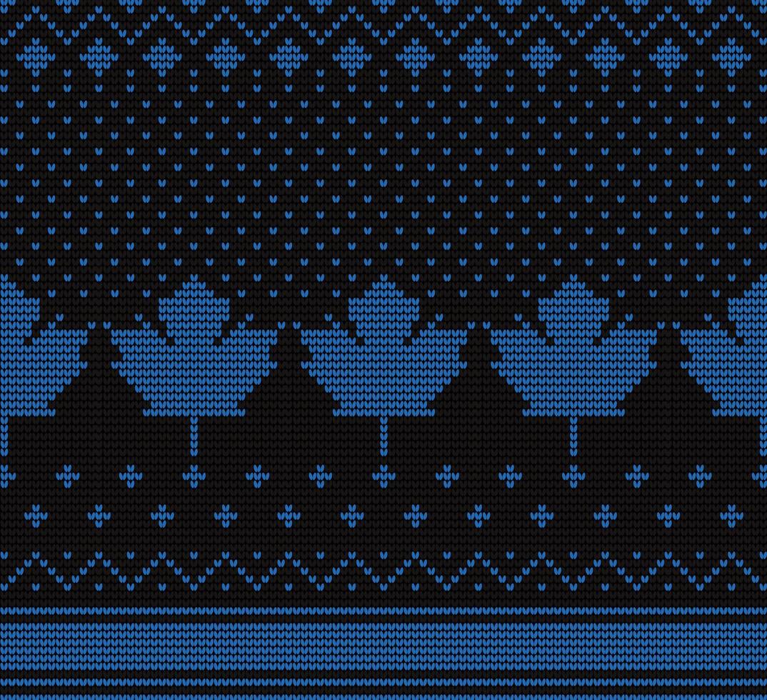 scandinavian sweater knitting pattern vector
