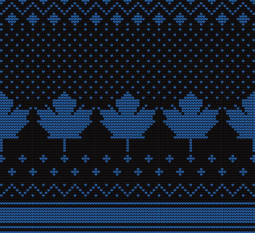 scandinavian sweater knitting pattern vector