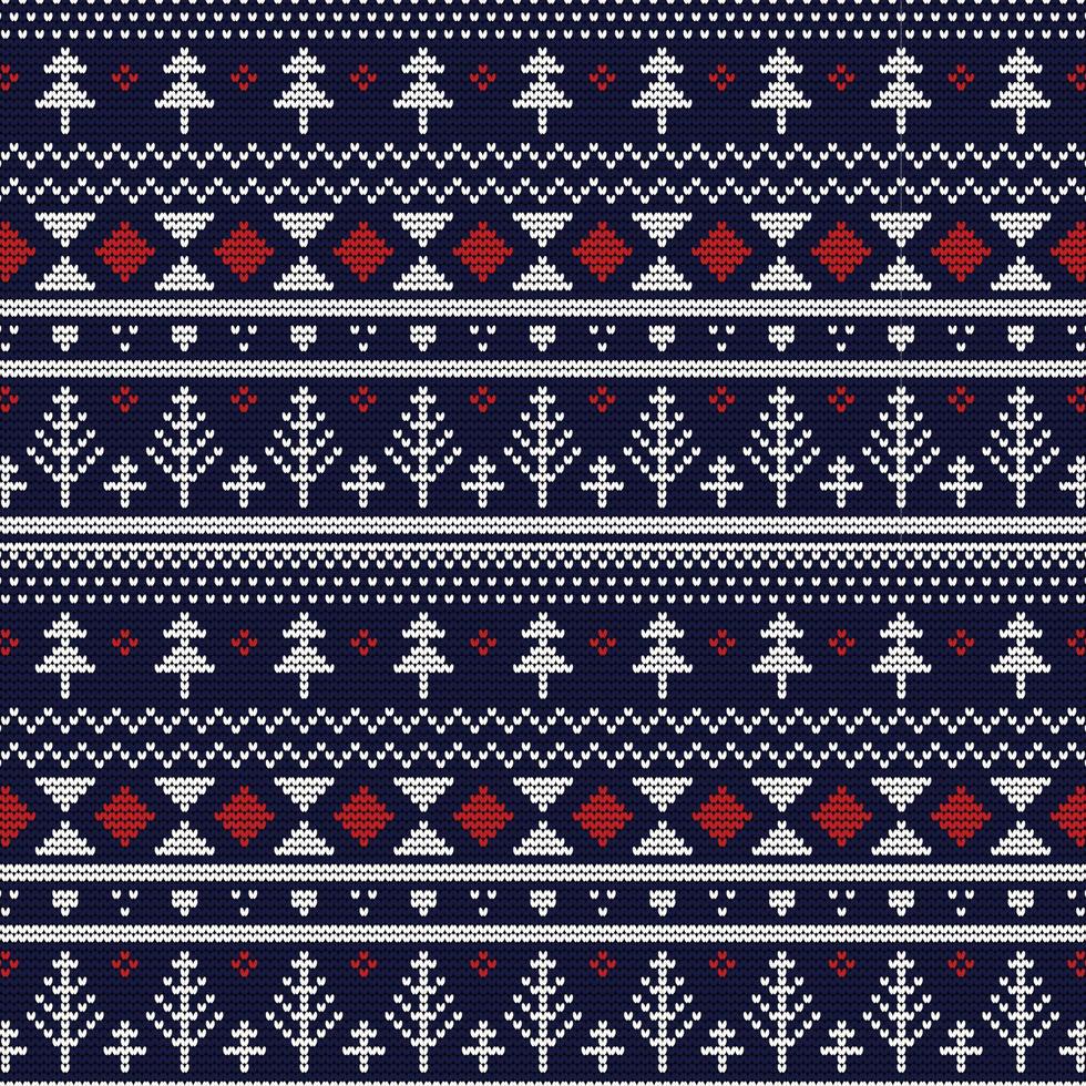 Christmas sweater pattern vector