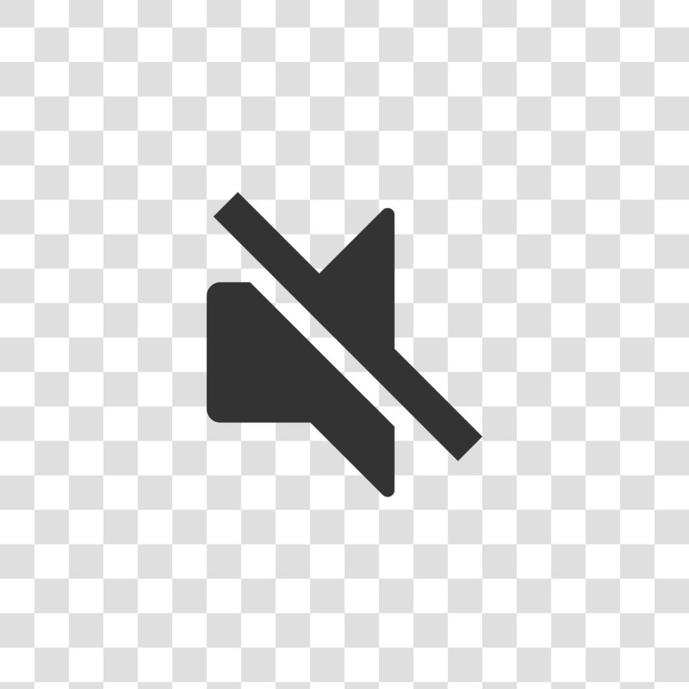 mute icon. no sound icon, vector illustration