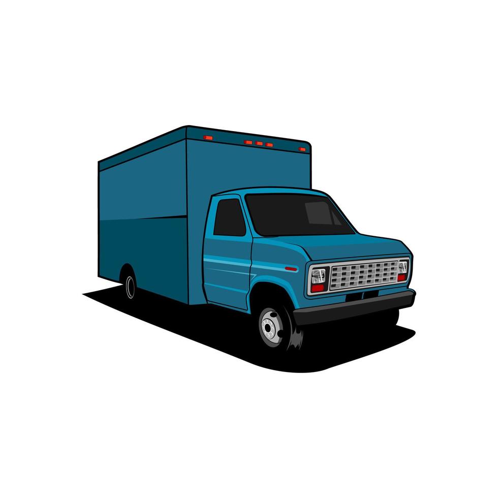 carro de la caja del camión vector