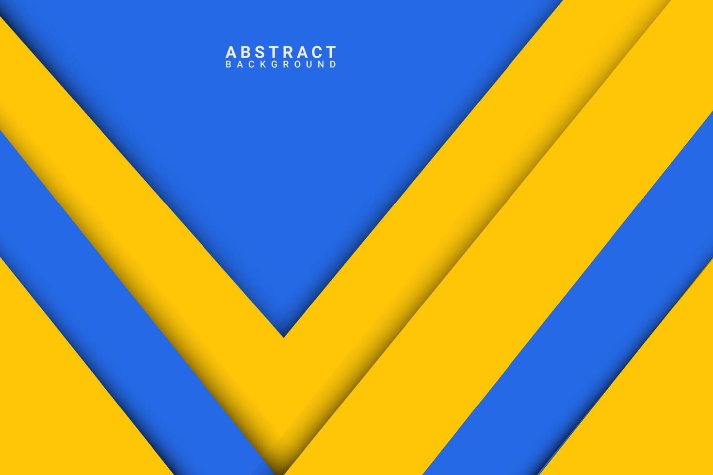 fondo abstracto capa superpuesta azul y amarillo vector