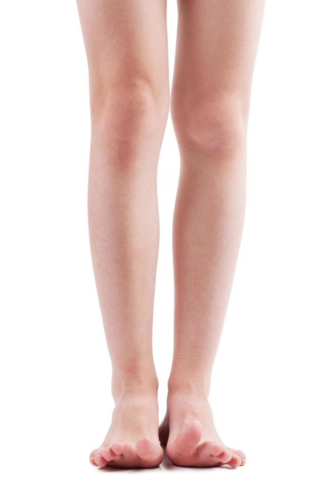 Bare feet of man photo