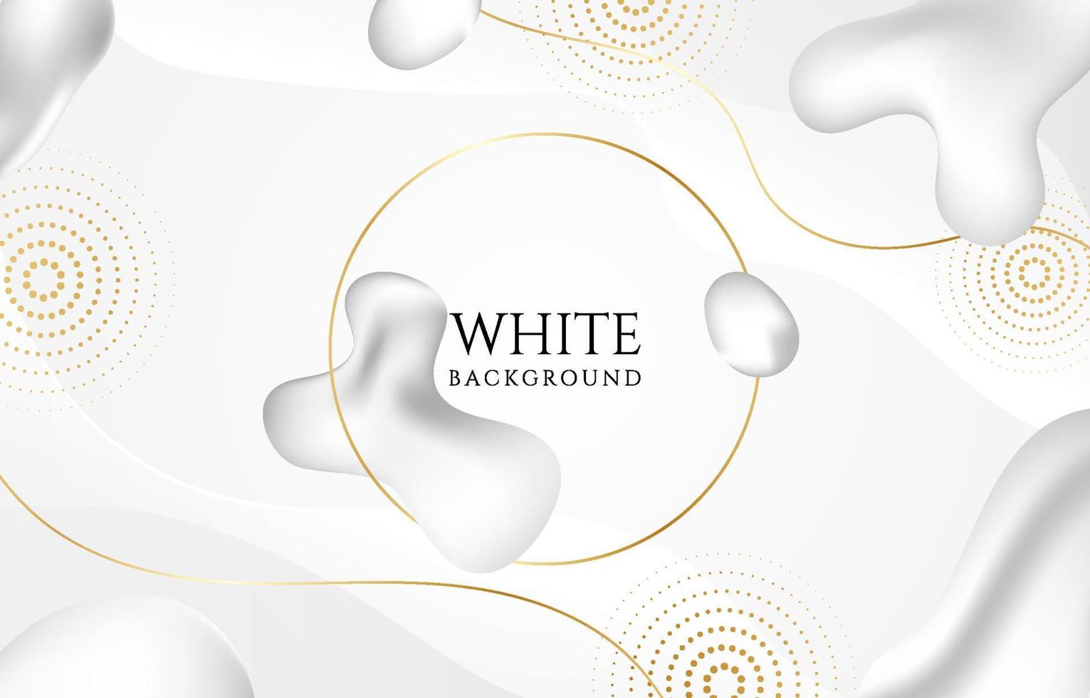 Fluid Shape and Golden Line Abstract Background vector