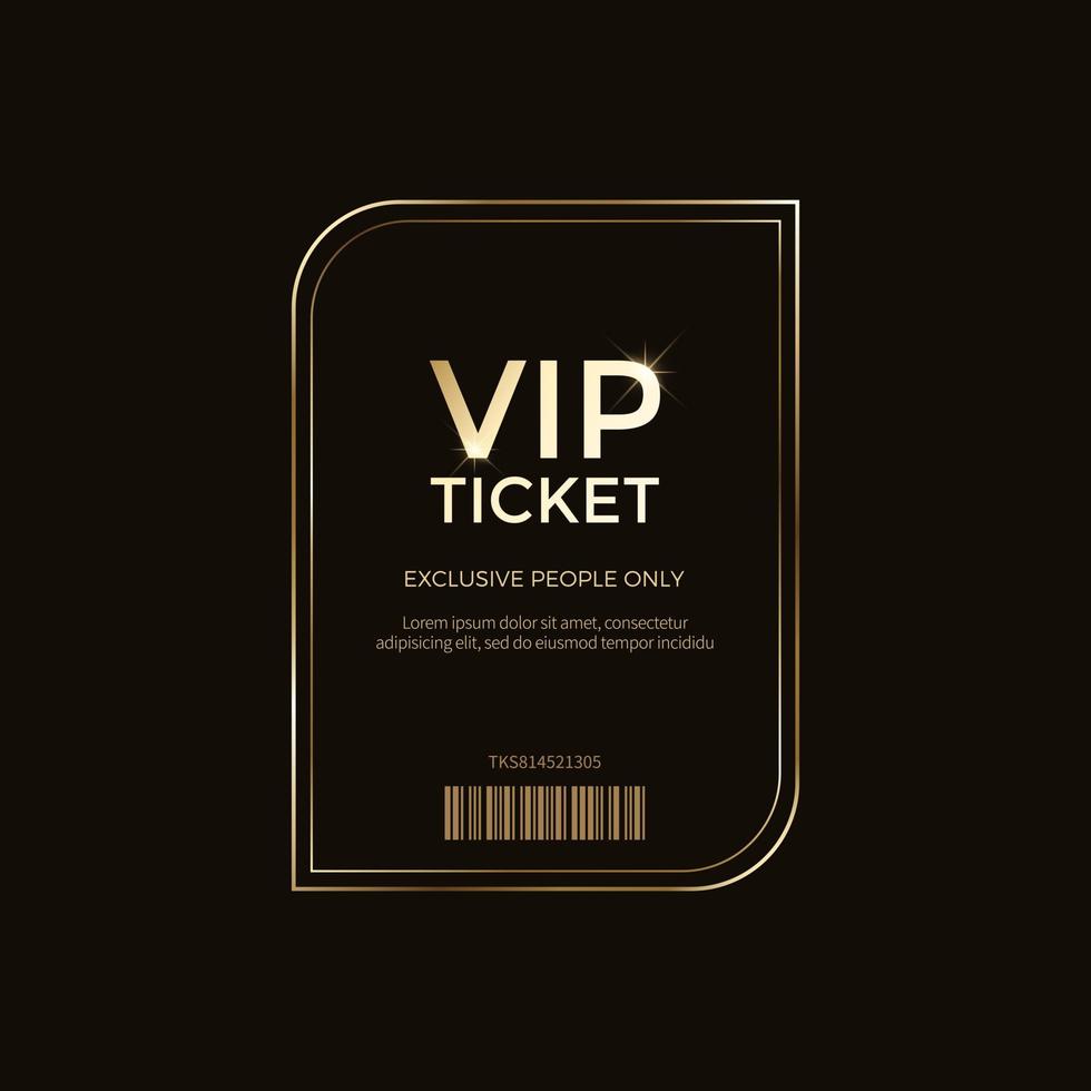 Luxury vip labels and golden badge objects vector