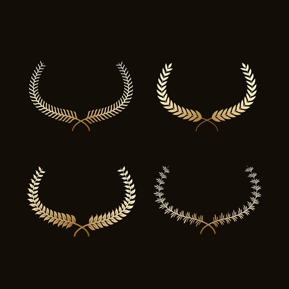 Luxury vip labels and golden badge objects vector
