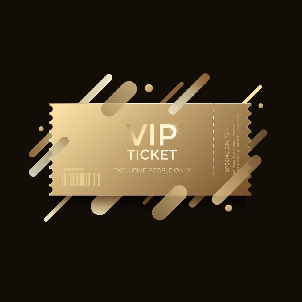 Luxury vip labels and golden badge objects vector