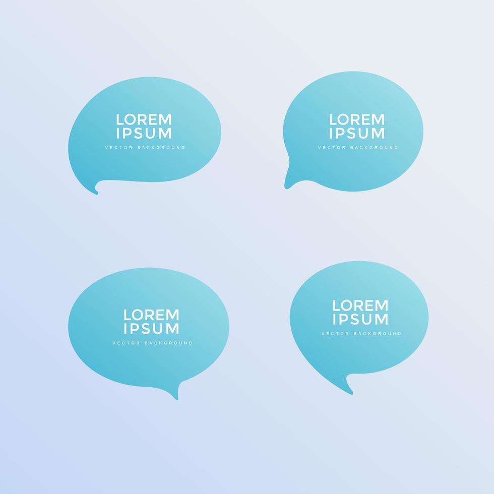 Simple chat icon with beautiful gradient background vector