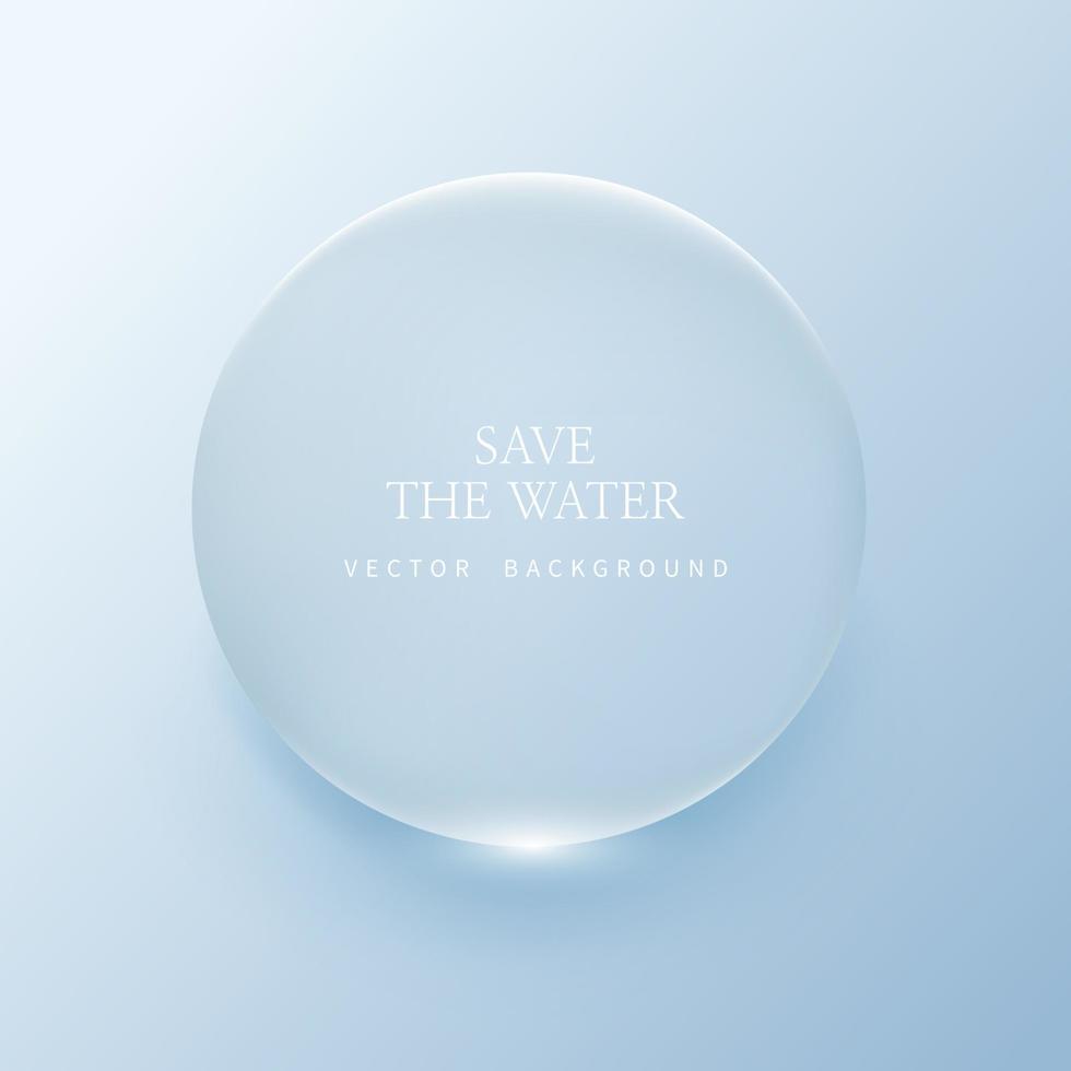 transparent water droplets , water drop object. vector