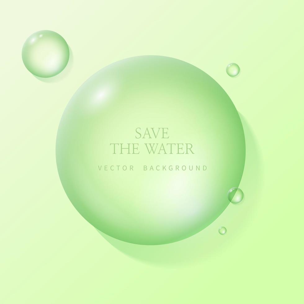 transparent water droplets , water drop object. vector