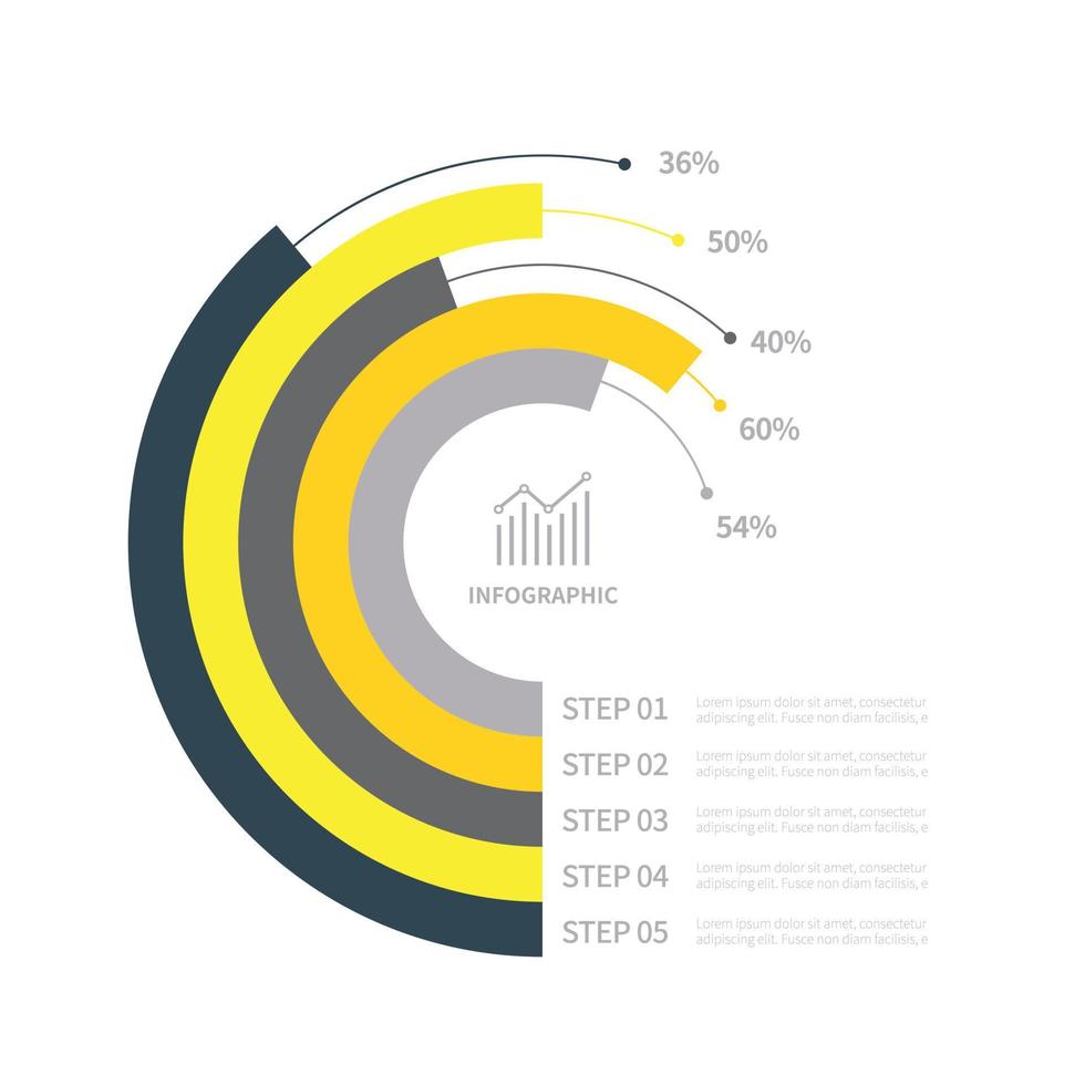 Various business infographic, infographic chart, vector infographic elements