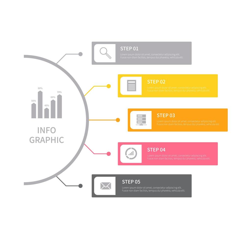 Various business infographic, infographic chart, vector infographic elements