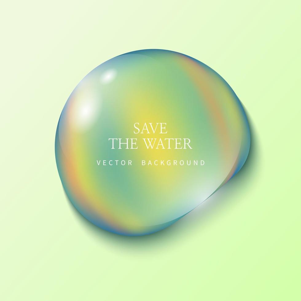 transparent water droplets , water drop object. vector