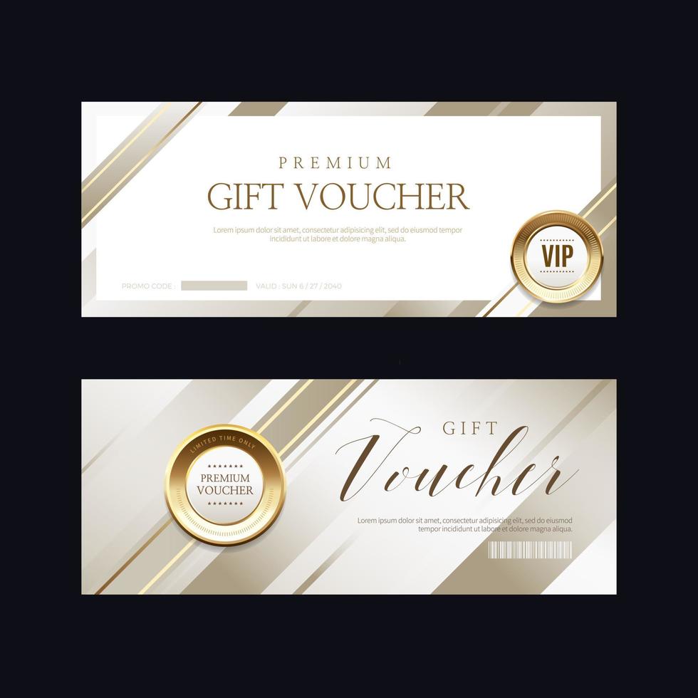 Luxury vip invitations and coupon backgrounds vector