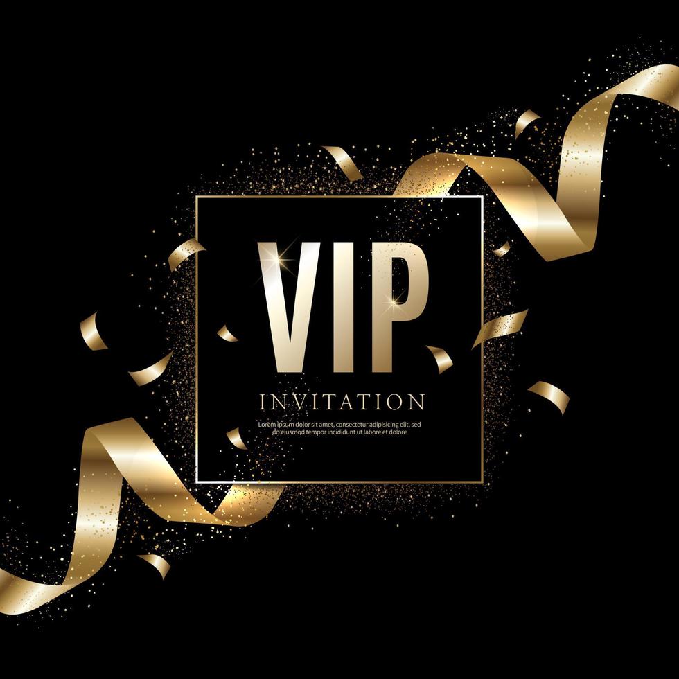 Luxury vip invitations and coupon backgrounds vector