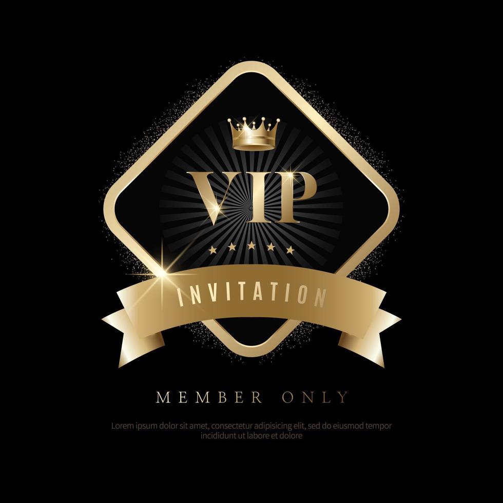 Luxury vip invitations and coupon backgrounds vector