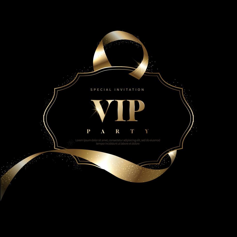 Luxury vip invitations and coupon backgrounds vector