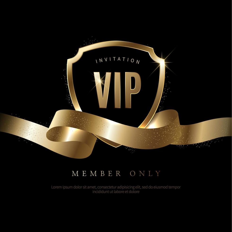 Luxury vip invitations and coupon backgrounds vector