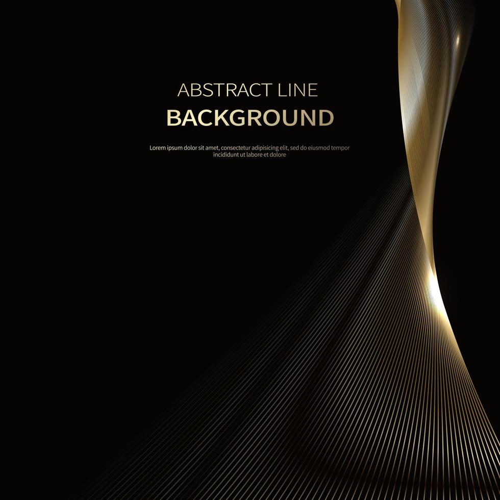 Abstract background of luxury gold lines, brochure,poster background vector