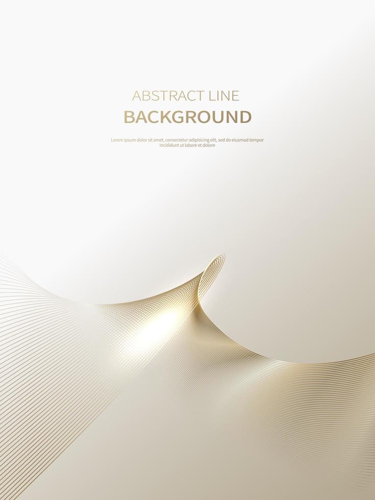 Abstract background of luxury gold lines, brochure, poster background vector